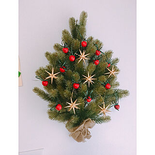 壁掛けクリスマスツリーのインテリア実例 ｜ RoomClip（ルームクリップ）