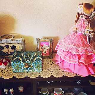 昭和レトロ フランス人形のおしゃれなインテリア・部屋・家具の実例