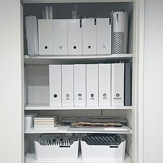 棚/IKEA/無印良品/書類収納/テプラでラベリング...などのインテリア実例 - 2017-01-25 14:29:03