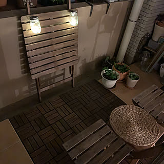 LEDライト/ソーラーLEDライト/観葉植物/カフェ時間/IKEA...などのインテリア実例 - 2020-04-14 21:03:15