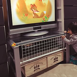 リビング/baby guard/ダイソー/社宅住まい/100均のインテリア実例 - 2016-12-13 16:26:28