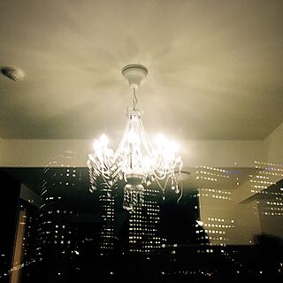 部屋全体/リビングルーム/living room/chandelier/シャンデリアのインテリア実例 - 2017-04-01 23:22:24