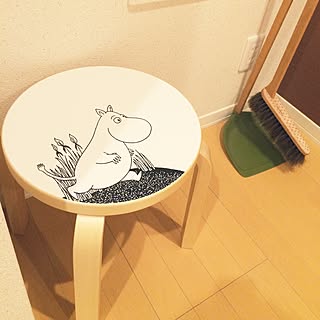 玄関/入り口/Stool E60/artek/ムーミン/こどもと暮らす。...などのインテリア実例 - 2015-12-10 16:49:40