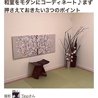 植物のある暮らし/RoomClip mag 掲載/ファブリックパネル手作り/和室/DIY...などのインテリア実例 - 2021-08-07 13:00:03