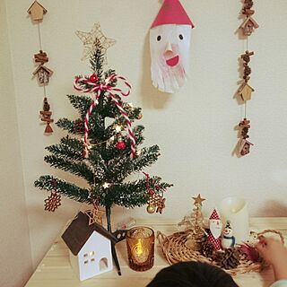 棚/クリスマスツリー/3coins　/ニトリ/ダイソー...などのインテリア実例 - 2016-12-22 18:52:57