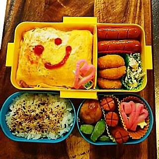 キッチン/男子弁当/2017年/高校生弁当/ガッツリ弁...などのインテリア実例 - 2017-05-29 06:12:59