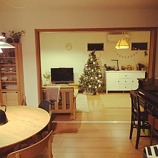 部屋全体/NORTE/IKEA/クリスマスツリー180cm/ヤコブソンランプのインテリア実例 - 2016-11-08 22:02:53