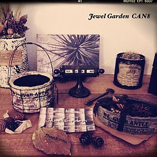棚/CAN8/Jewel Garden/リメ缶のインテリア実例 - 2015-09-09 08:01:00