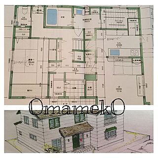 部屋全体/間取り図/新築計画中/新築記録/猫のいる風景...などのインテリア実例 - 2017-06-25 21:52:04