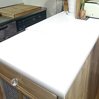 キッチン/コンロカバーDIY/錆マステ/ワトコオイル ミディアムウォルナット/キッチンカウンターDIY...などのインテリア実例 - 2017-02-09 14:22:56