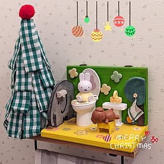 バス/トイレ/クリスマス/携帯カバー/クリスマスイブですね☆*:.｡./miemekkoちゃんの作品（・×・）...などのインテリア実例 - 2023-12-24 08:19:54