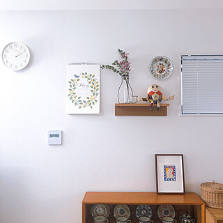 ライフルペーパー/カレンダー/BRUNO 時計/ブラインド/無印良品 壁に付けられる家具...などのインテリア実例 - 2021-02-10 14:10:24