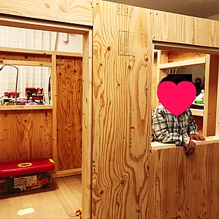 リビング/キッズハウス/DIY/キッズ小屋のインテリア実例 - 2017-02-26 22:27:36