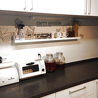 キッチン/白黒/モノトーン/IKEA/食器...などのインテリア実例 - 2013-11-20 08:38:23