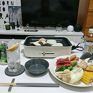 机/ひとり暮らし 1K/焼き肉♡/ブルーノホットプレート/イッタラティーミ12㎝のインテリア実例 - 2020-01-13 19:30:43