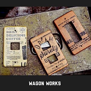 壁/天井/スイッチカバー/WAGON WORKS/wagonworks/DIY...などのインテリア実例 - 2017-03-07 08:20:19
