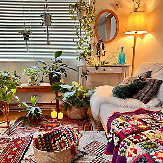 ミックスグリーン/ドイリー/手編みマルチカバー/ベッドカバー/ソファーカバー ミックスグリーン/ドイリー/手編みマルチカバー/ベッドカバー