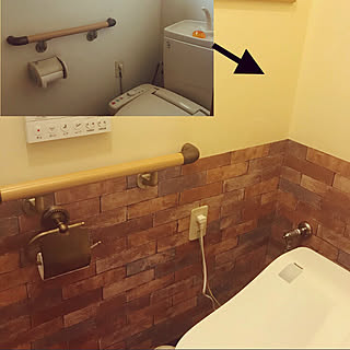 バス/トイレ/アラウーノL150/壁紙屋本舗/トイレだけ別世界(≧∀≦)/トイレリフォームのインテリア実例 - 2019-10-10 22:36:15