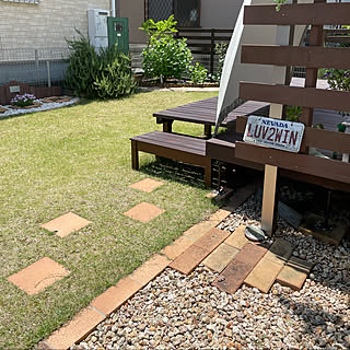 庭 ステップストーンのおしゃれなインテリアコーディネート レイアウトの実例 Roomclip ルームクリップ