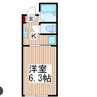 部屋全体/クローゼットない/6畳/間取り図/一人暮らしのインテリア実例 - 2019-01-07 17:41:30