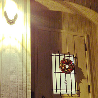 玄関/入り口/白いドア/白い家/LIXIL玄関ドア/クリスマスリース...などのインテリア実例 - 2017-12-20 15:13:21
