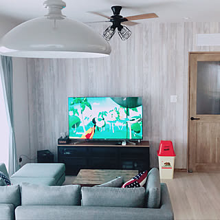 シーリングファン 西海岸風のおしゃれなインテリア・部屋・家具の実例