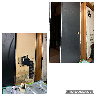 ペンキ塗りました/和室を改造/黒板シート/襖リフォーム/リフォーム計画中...などのインテリア実例 - 2020-12-04 10:05:25