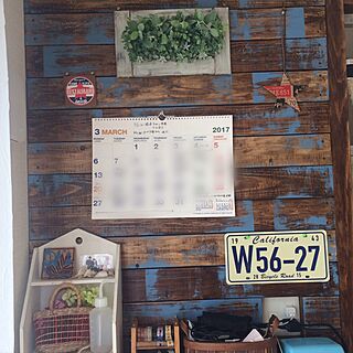 壁/天井/DIY/カフェ風/男前/セリア...などのインテリア実例 - 2017-03-14 18:18:15