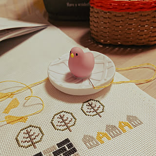 クロスステッチ刺繍/ピンクッション/いつもありがとうございます❤️/2019/1/23/肩こり酷し...などのインテリア実例 - 2019-01-23 22:46:05