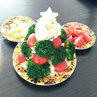 キッチン/ポテトサラダツリー☆/クリスマスのインテリア実例 - 2016-12-26 00:37:06