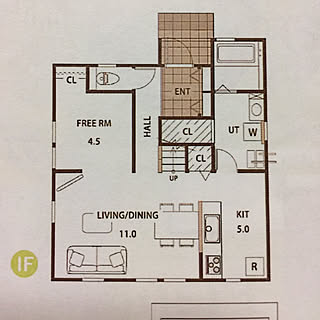 部屋全体/プラン変更前/間取り1F/プロヴァンスの風の家/4人家族...などのインテリア実例 - 2017-08-09 20:19:17