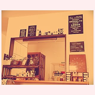 キッチン/DIY/100均/セリア/カフェ風...などのインテリア実例 - 2016-02-26 17:13:04