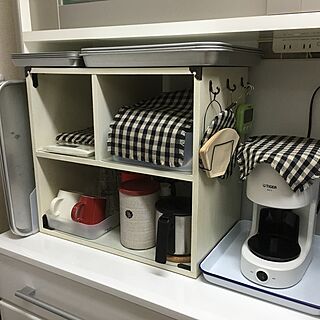 キッチン/コーヒーコーナー/アルミトレイ/DIYのインテリア実例 - 2016-05-27 08:34:36