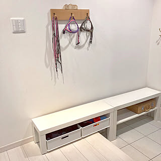 玄関/入り口/やっと始動/１×４材/玄関ベンチ/DIY...などのインテリア実例 - 2018-04-27 21:34:34