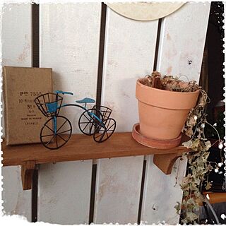 棚/すのこ板リメイク/手作り/ミニ自転車/植物のインテリア実例 - 2013-11-09 21:26:18