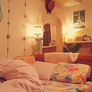 ベッド周り/IKEA/照明/ZARA HOMEのインテリア実例 - 2013-06-01 09:07:31
