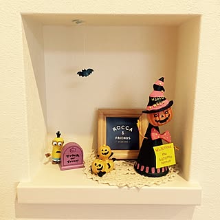 玄関/入り口/rocca&friends/ハロウィン/ミニオンズ/20cm×20cm...などのインテリア実例 - 2016-10-08 07:35:21