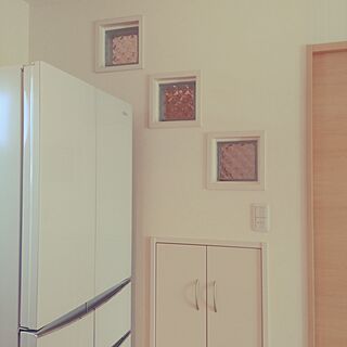 壁/天井/ガラスブロック/階段下収納/冷蔵庫のインテリア実例 - 2016-03-24 15:14:13