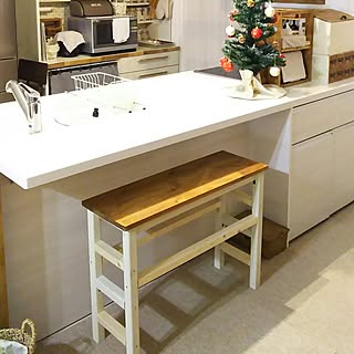 natural kitchen/100均/クリスマスツリー/salut!/食器棚リメイク...などのインテリア実例 - 2016-12-10 21:46:15