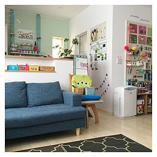 部屋全体/有孔ボードディスプレイ/グリーンのある暮らし/観葉植物のある部屋/モンステラ...などのインテリア実例 - 2016-07-29 15:08:44