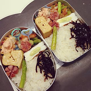 キッチン/娘のお弁当♡/お弁当/幼稚園弁当/アルミのお弁当箱...などのインテリア実例 - 2016-09-09 07:38:03