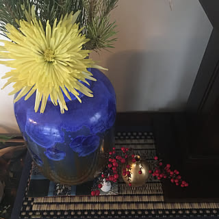 菊の香りが好き/名残り惜しい/黄色は幸せの色/黄色の菊から元気を貰う/好きな花瓶に...などのインテリア実例 - 2023-01-14 10:17:18