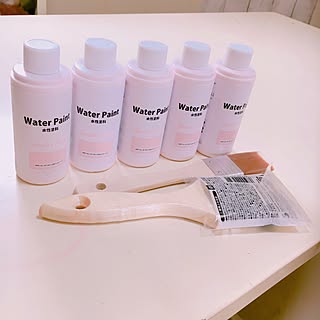 100均 水性塗料スモーキーピンクの商品を使ったおしゃれなインテリア実例 Roomclip ルームクリップ