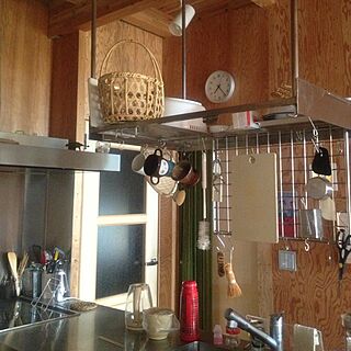 壁/天井/キッチンまわり/吊るして収納のインテリア実例 - 2013-05-19 07:27:41