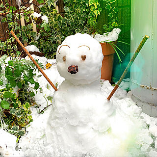 大人が作った雪だるまのインテリア実例 - 2020-03-29 16:36:15