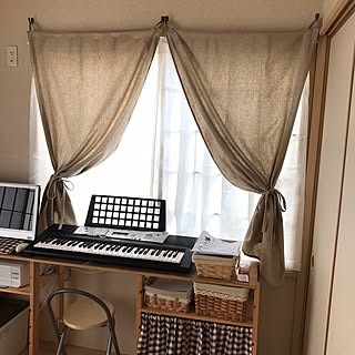 部屋全体/IKEAカーテン/IKEA/イケア/カフェカーテン...などのインテリア実例 - 2017-03-05 06:41:40