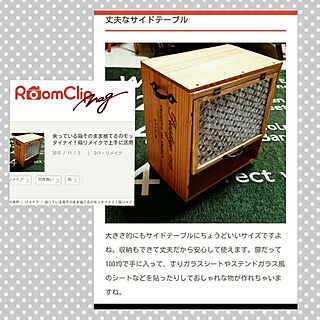 ワイン箱リメイク/RoomClip mag/ベッド周り/記録用のインテリア実例 - 2015-11-17 15:14:11