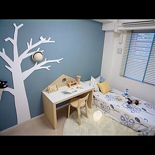 部屋全体/子供部屋/壁紙/コーディネート/ブルーのインテリア実例 - 2016-10-06 16:57:59