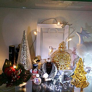 壁/天井/キラキラ大好き/ライト/ゴールドクリスマスのインテリア実例 - 2015-12-20 16:43:00