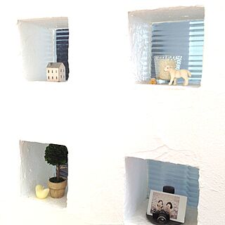 壁/天井/雑貨/ニッチにある雑貨のインテリア実例 - 2013-08-03 12:14:30